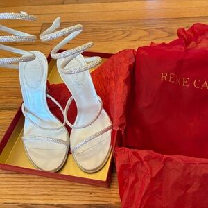 Rene Caovilla Cleo 105mm white